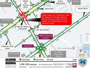 ashghal-announced-two-month-partial-closure-at-faleh-bin-nasser-intersectionqatar