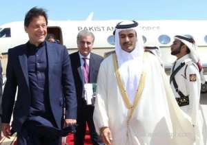 prime-minister-of-pakistan-imran-khan-arrived-dohaqatar
