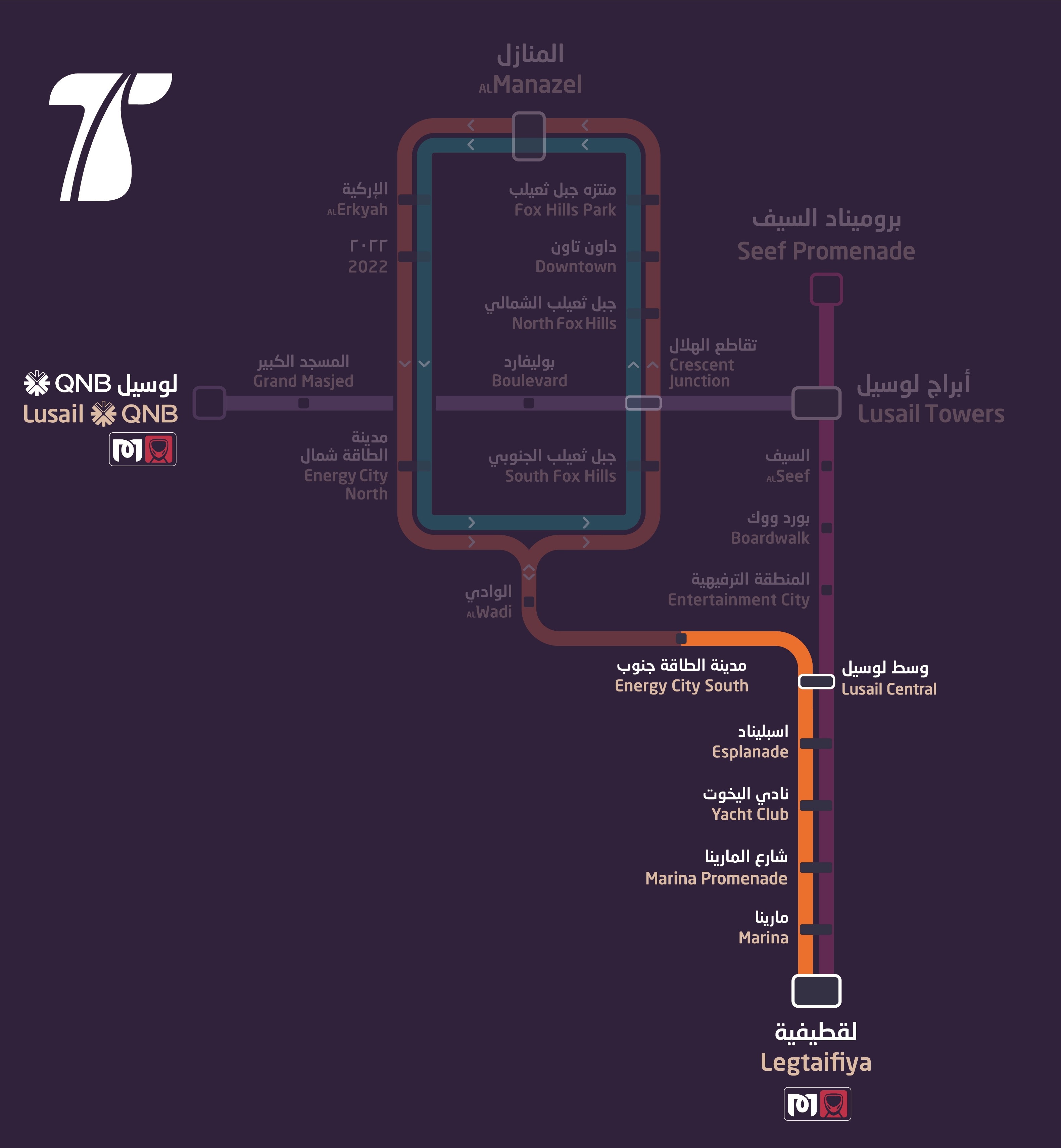 Lusail Tram Map